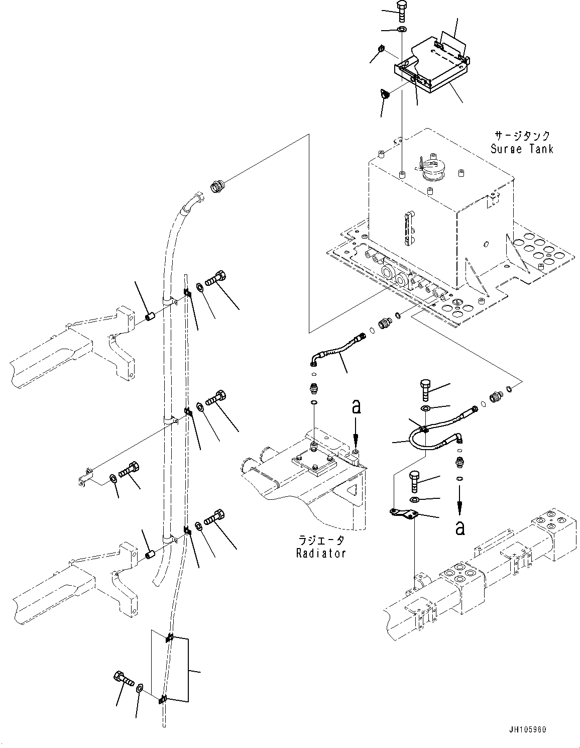 Шланг 2A2-03-21970 KOMATSU