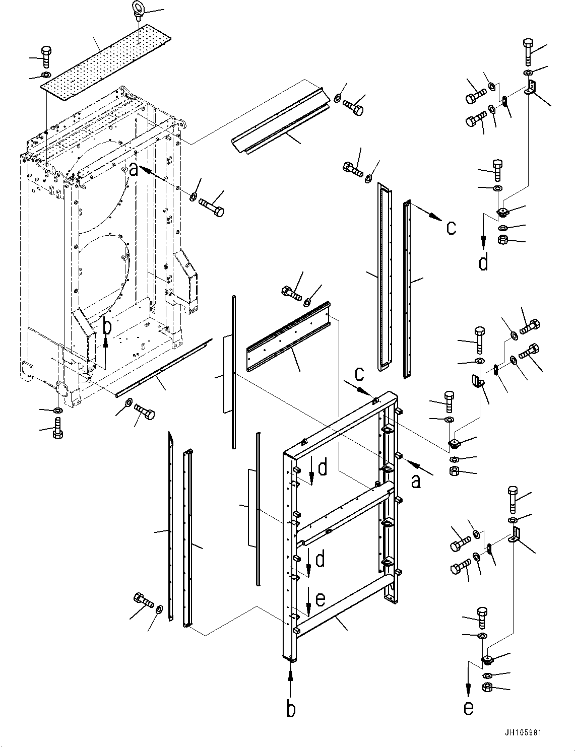 Перегородка 2A2-03-22341 KOMATSU