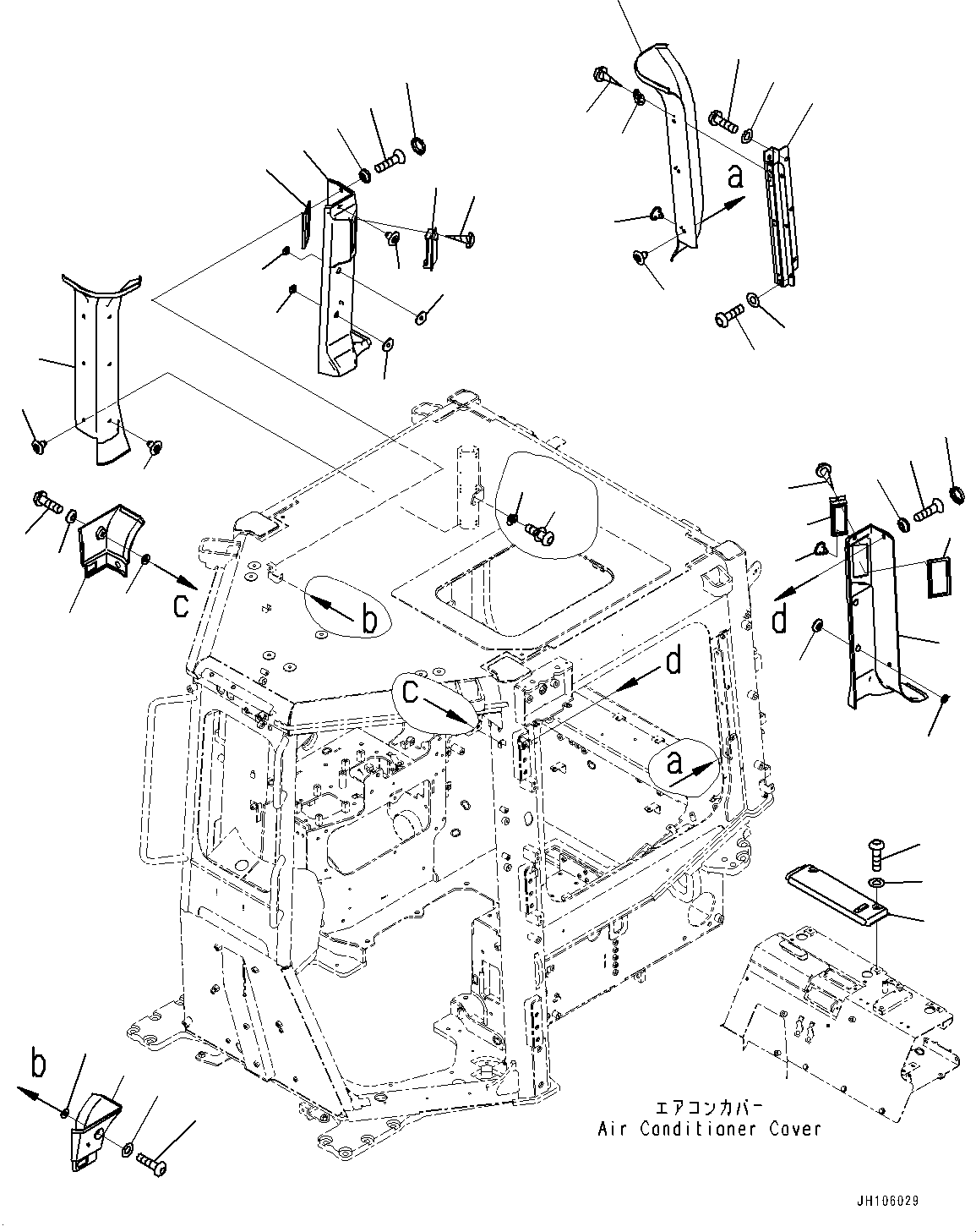 Крышка 17A-Z11-6570 KOMATSU