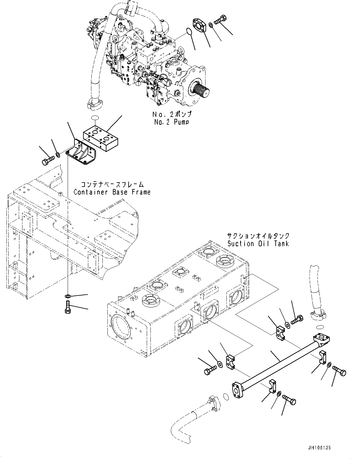 Фланец 2A2-62-23510 KOMATSU
