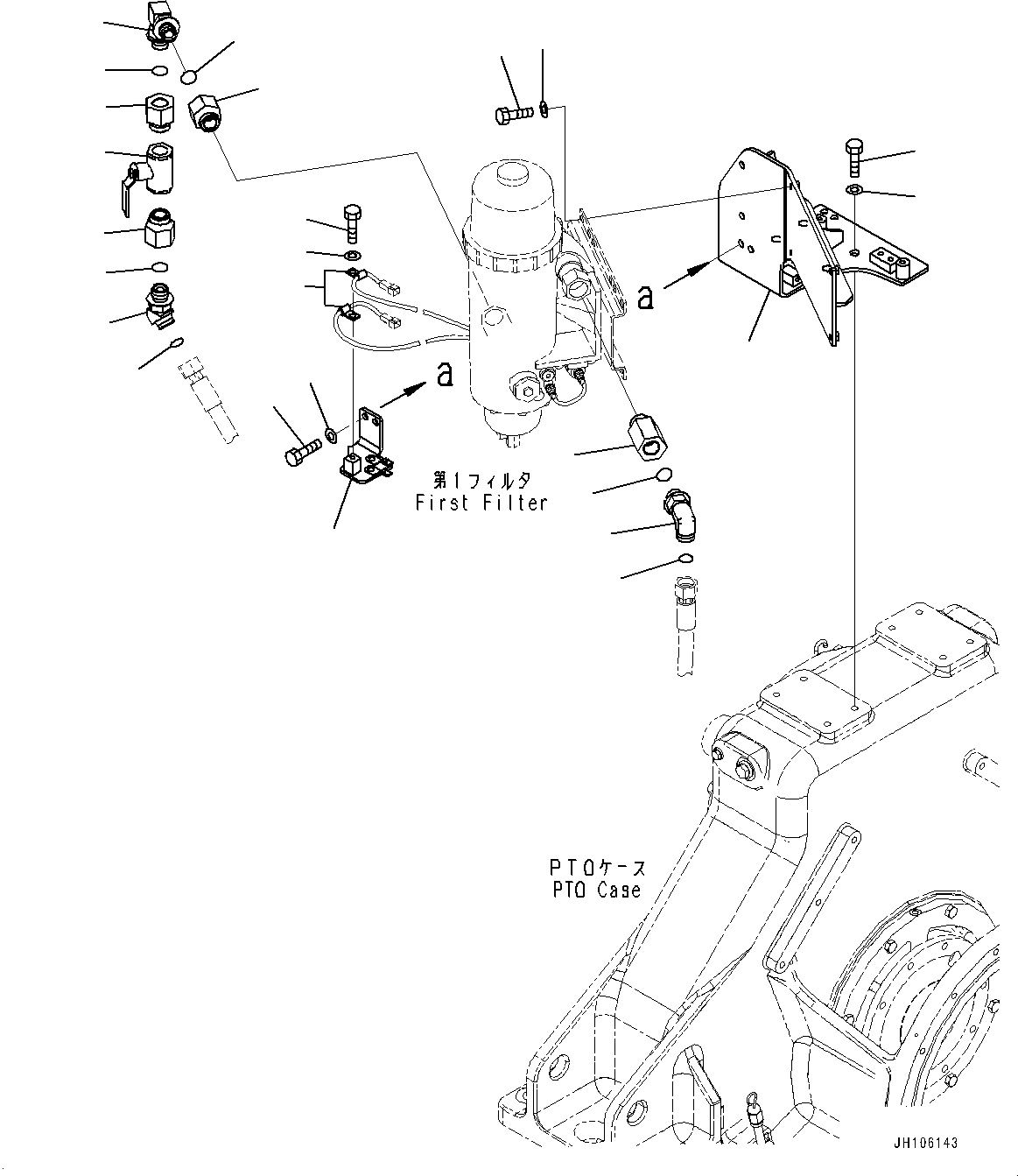 Угольник 2A2-04-21311 KOMATSU