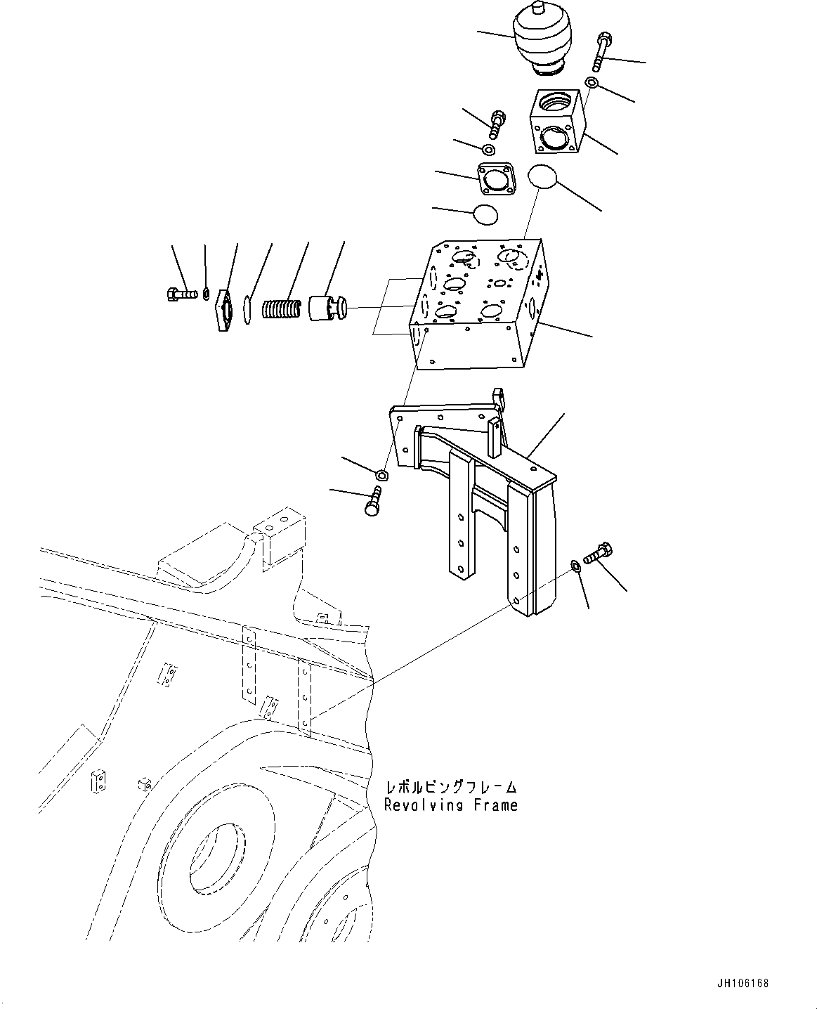 Запорный элемент клапана 2A2-60-21220 KOMATSU