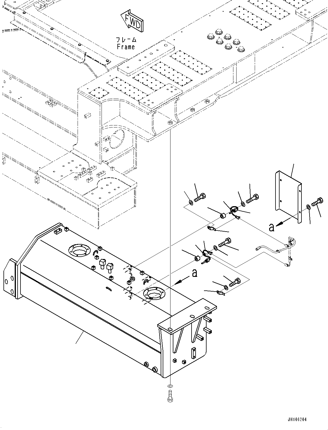 Бак 2A2-01-21111 KOMATSU