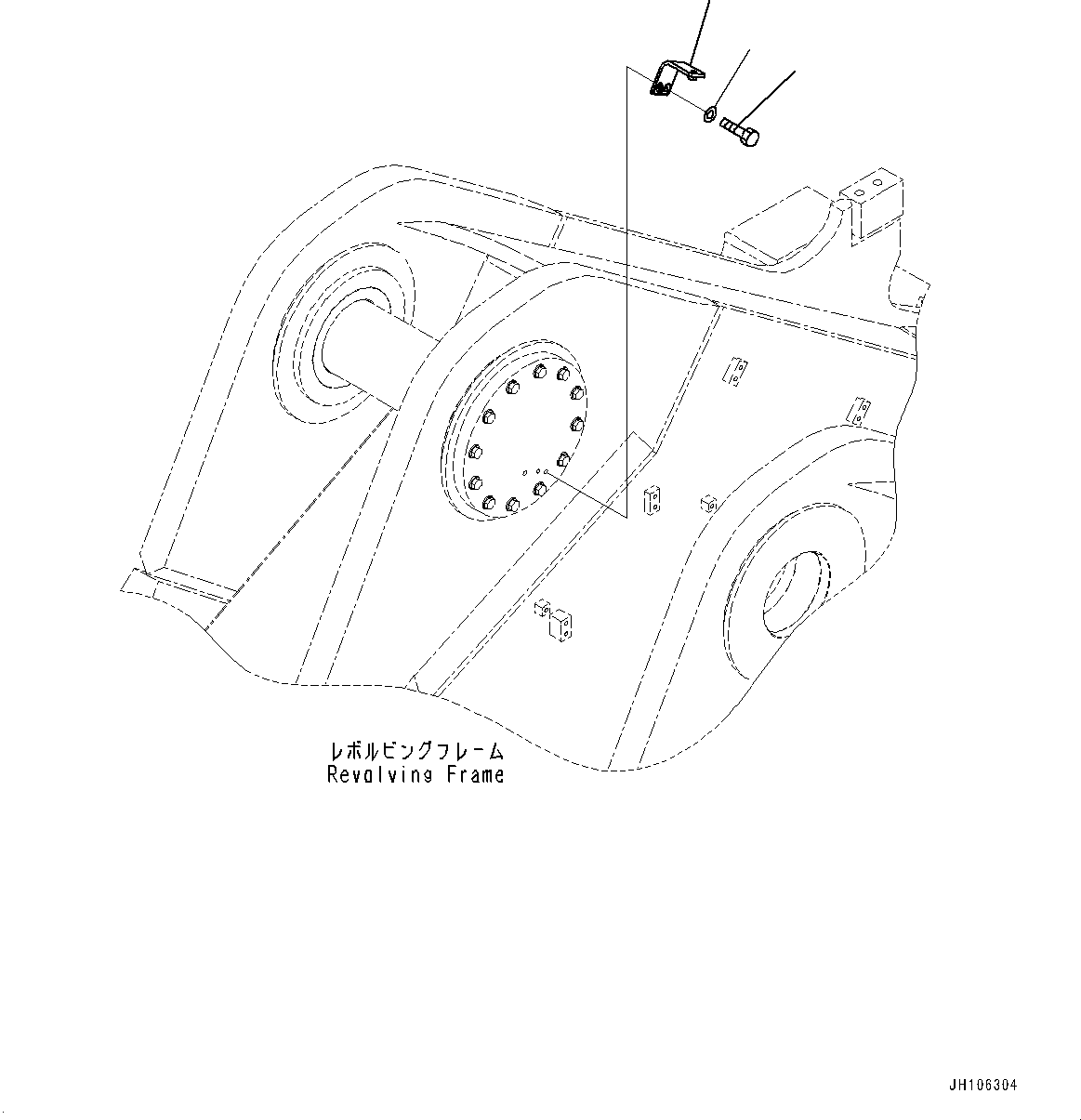 Кронштейн 2A2-46-21530 KOMATSU