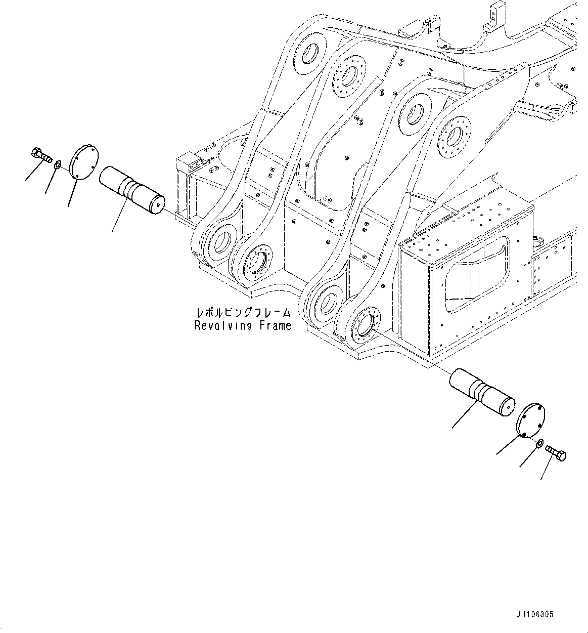 Крышка 2A2-46-21440 KOMATSU