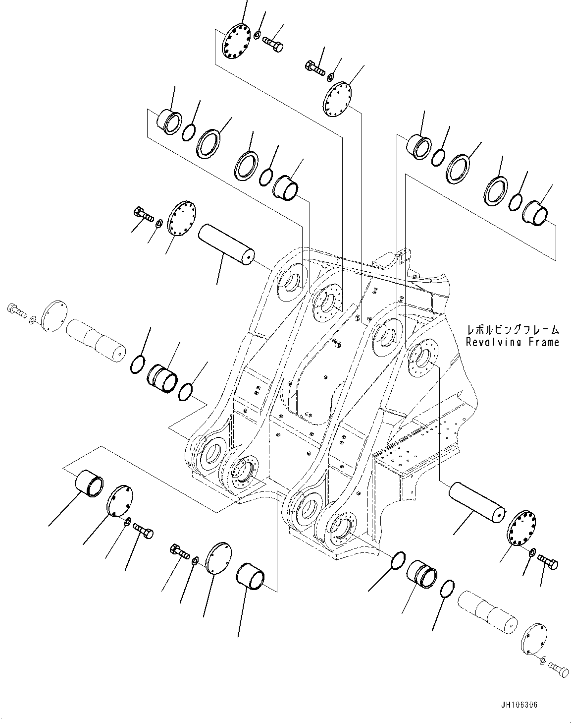 Крышка 2A2-46-21250 KOMATSU