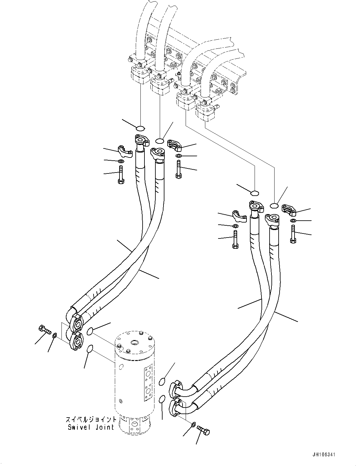 Шланг 2A2-62-22190 KOMATSU