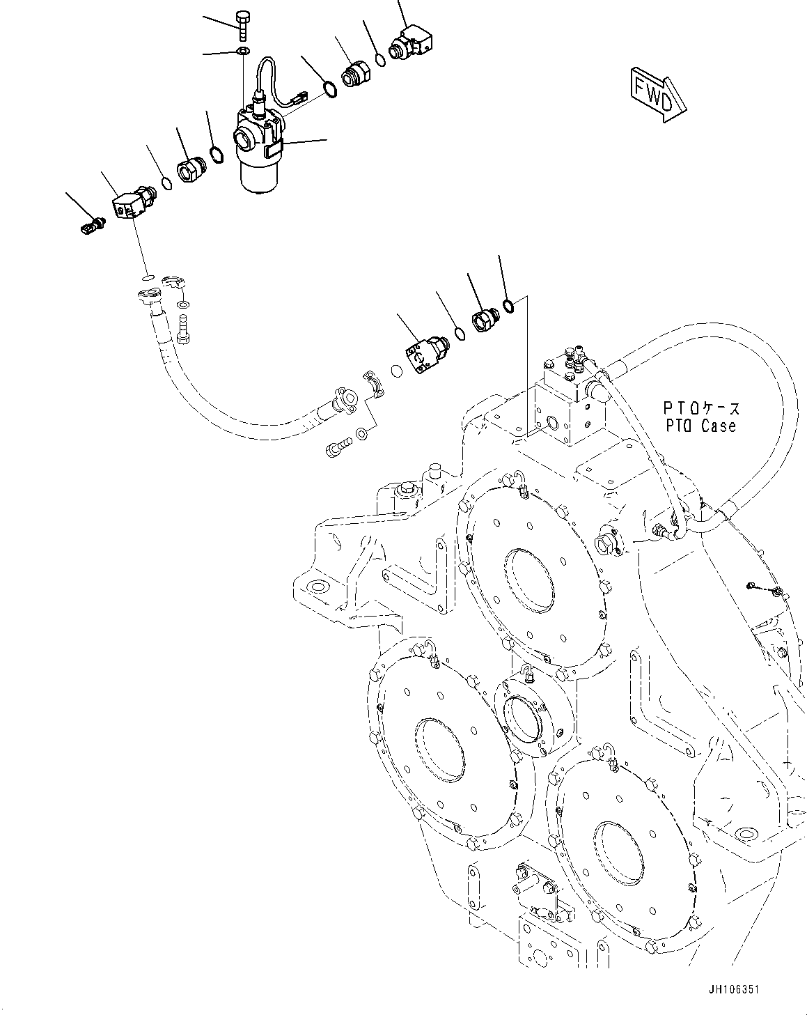 Угольник 2A2-38-21270 KOMATSU
