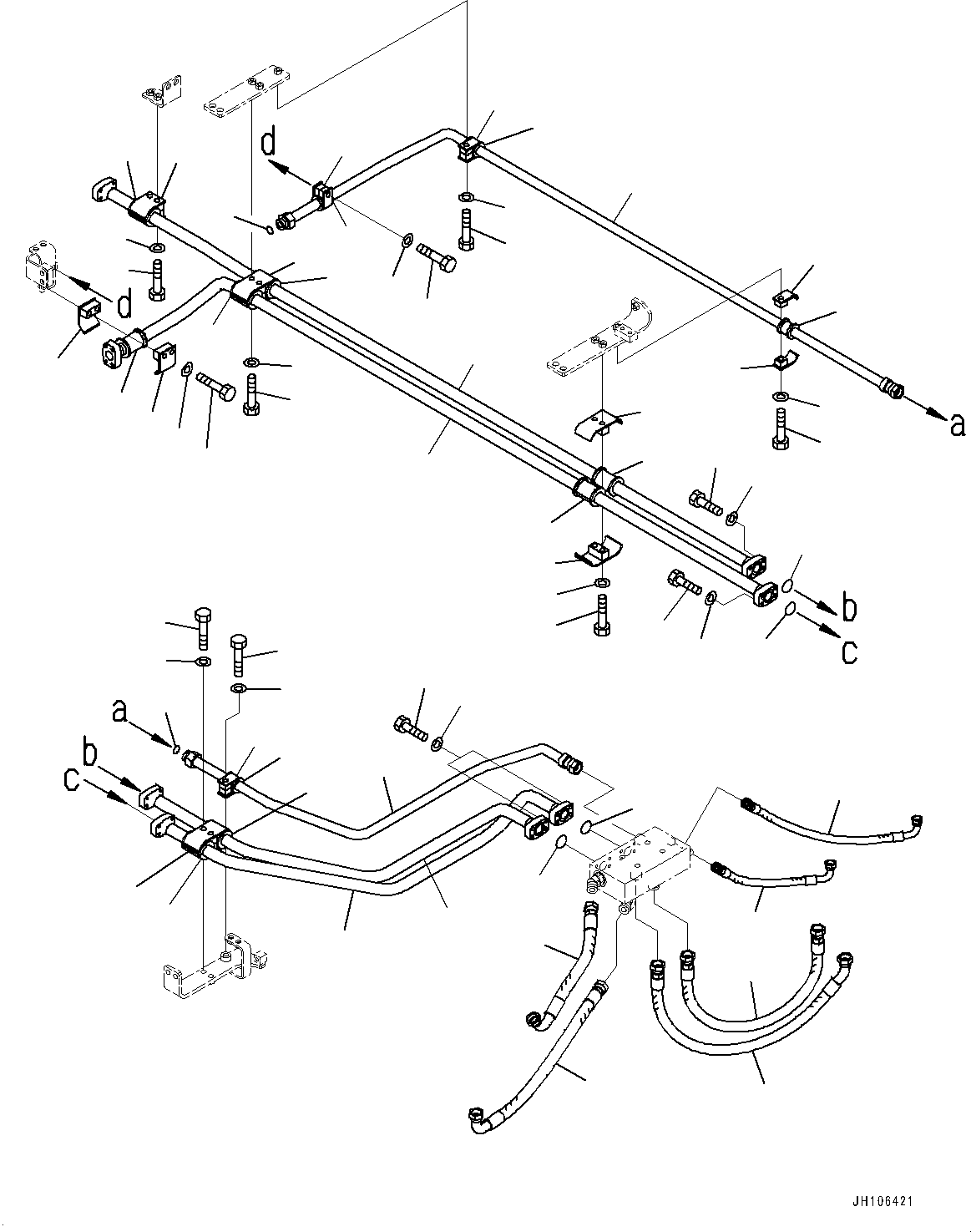 Трубка 2A2-62-23861 KOMATSU