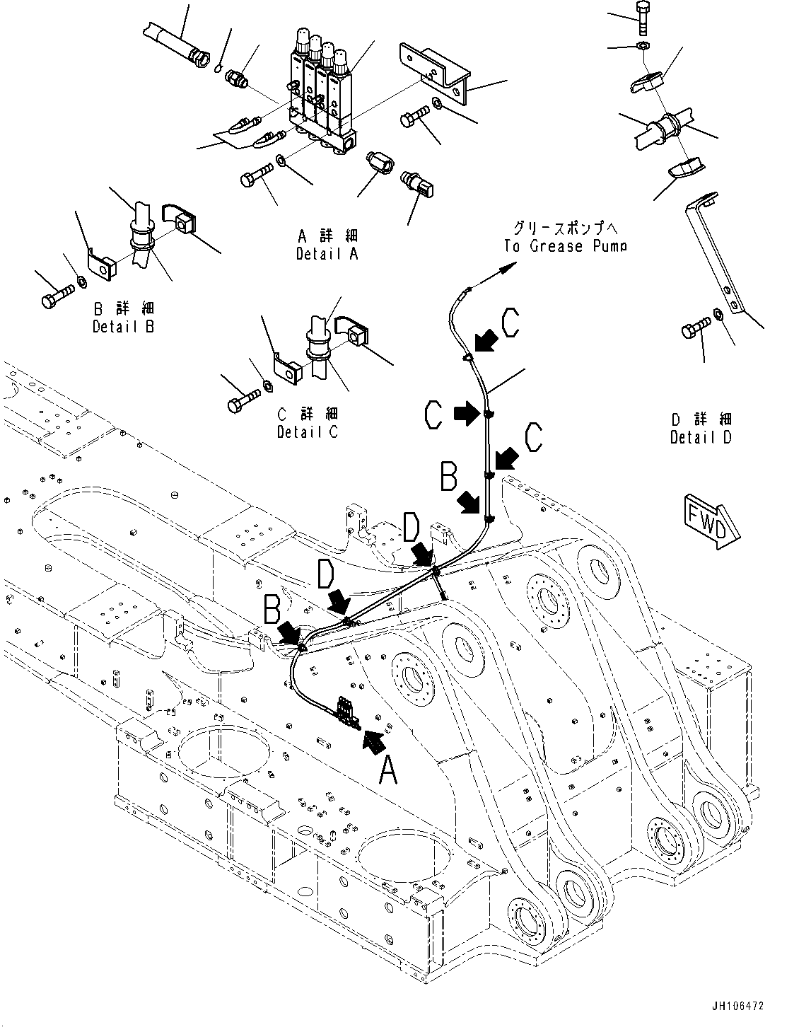 Ниппель 2A2-68-21652 KOMATSU