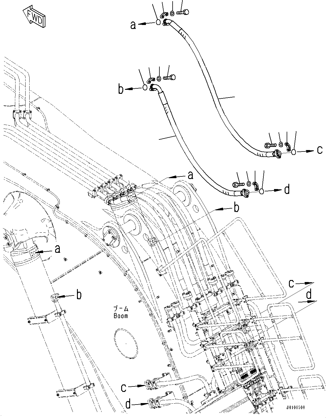 Шланг фланцевого типа 07084-C2025 KOMATSU