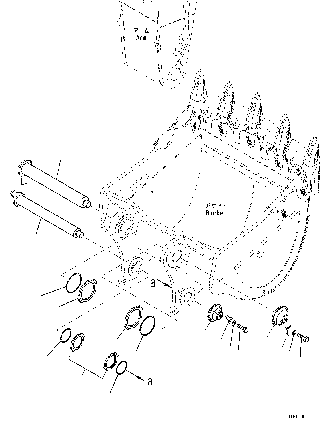 Крышка 2A2-70-23282 KOMATSU