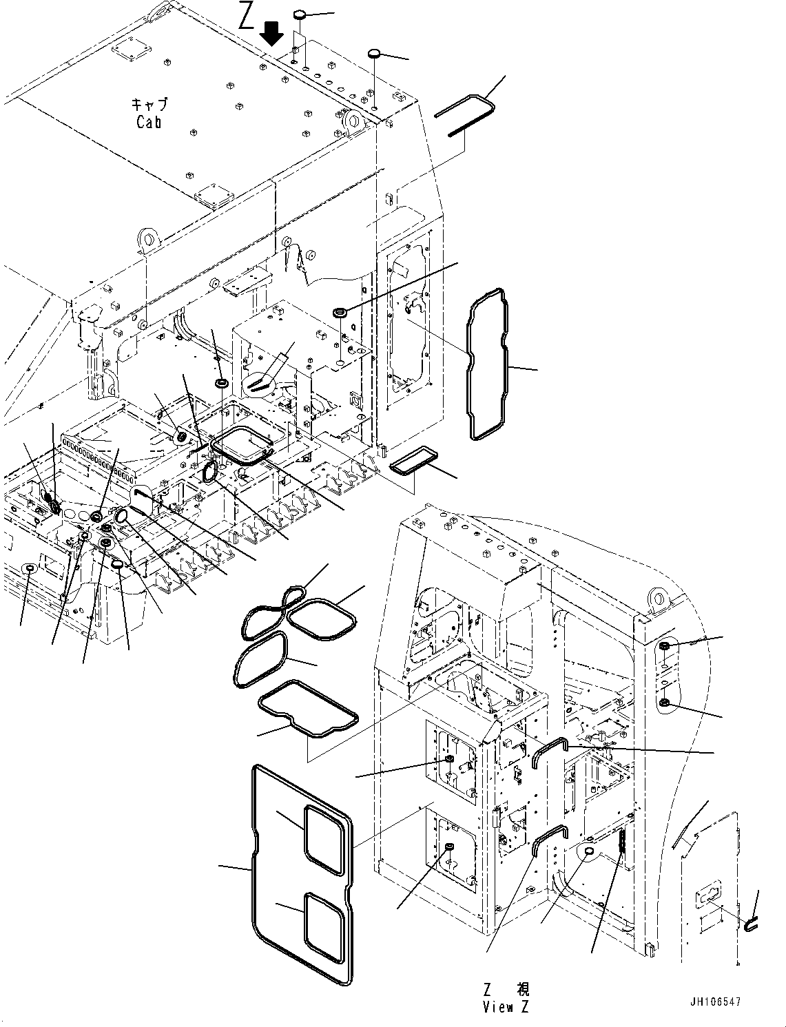 Проходная втулка 2A2-54-28610 KOMATSU