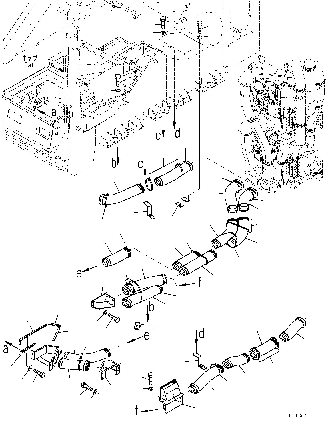 Воздуховод 2A2-810-2221 KOMATSU