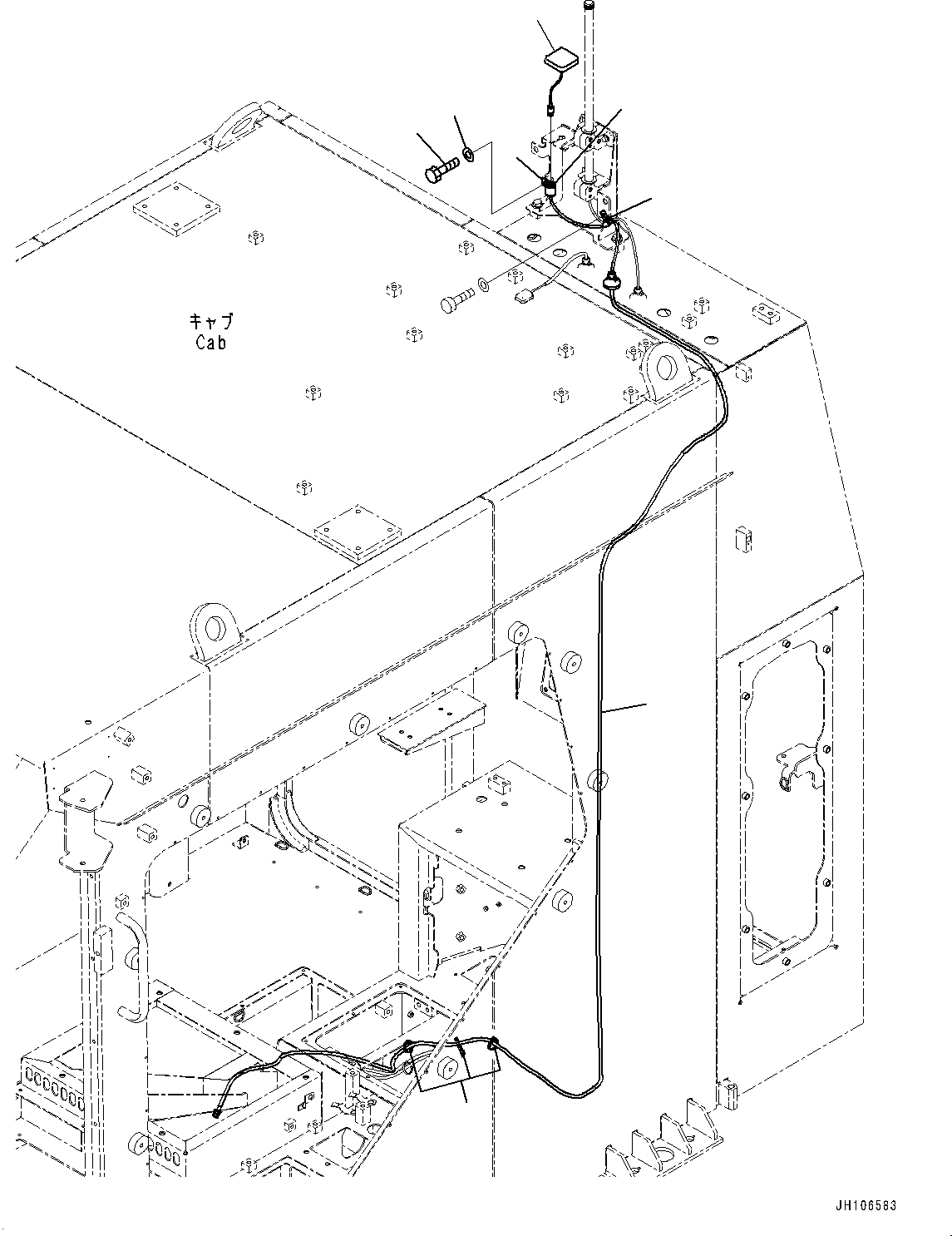 Кабель в сборе 2A2-06-22590 KOMATSU
