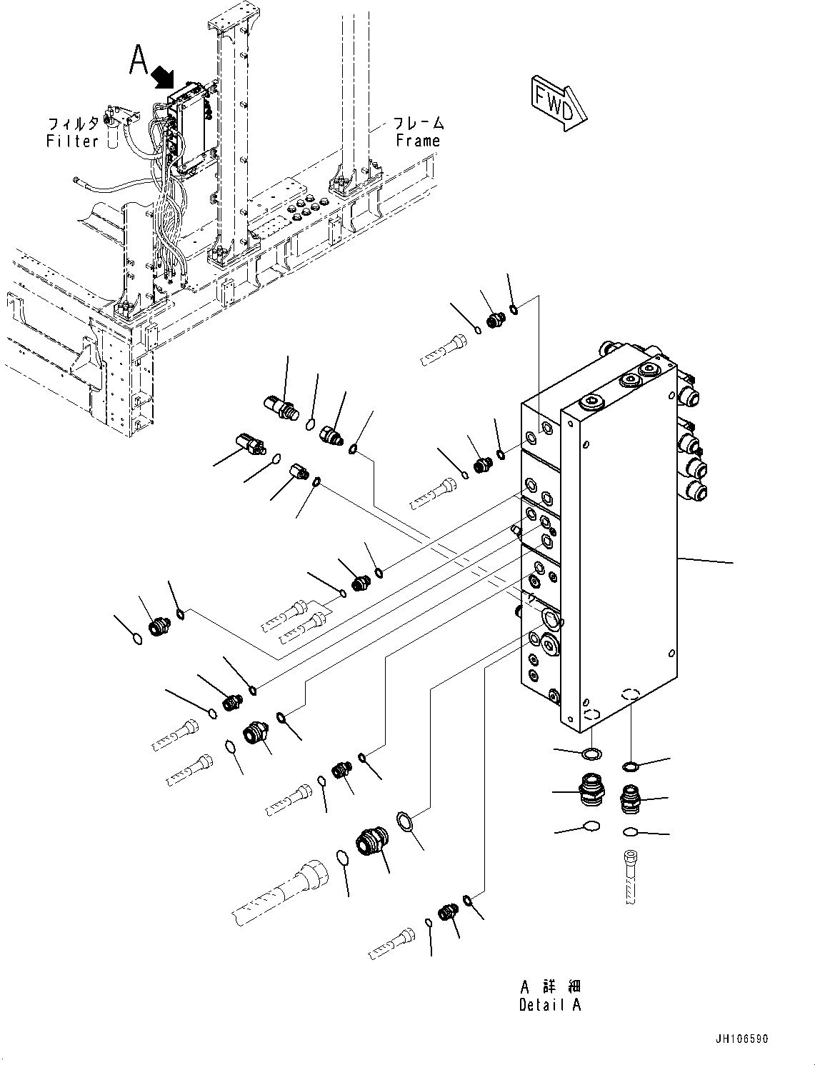 Клапан в сборе 2A2-62-27320 KOMATSU