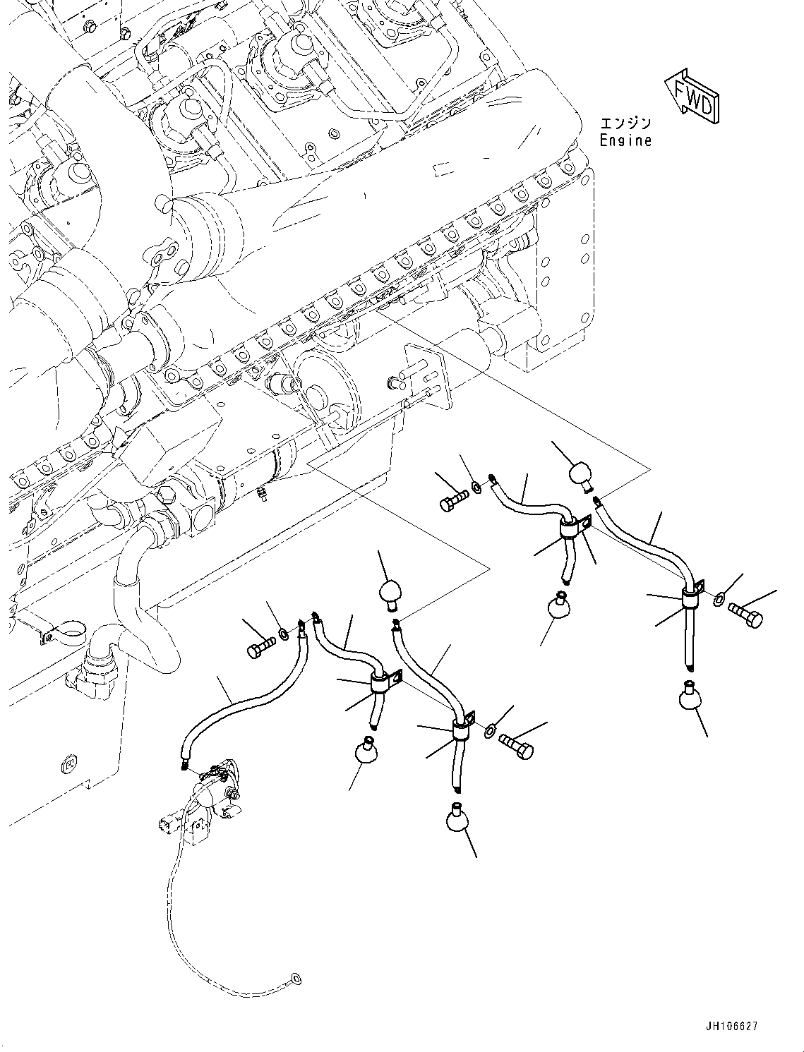 Кабель 2A2-06-22880 KOMATSU