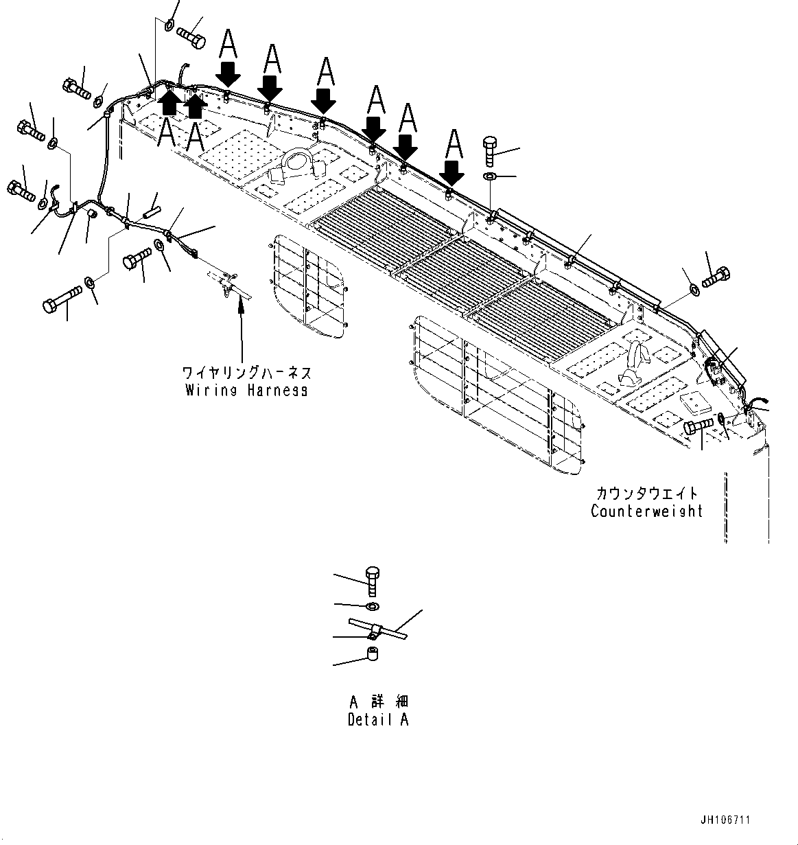 Жгут проводов 2A2-06-21182 KOMATSU