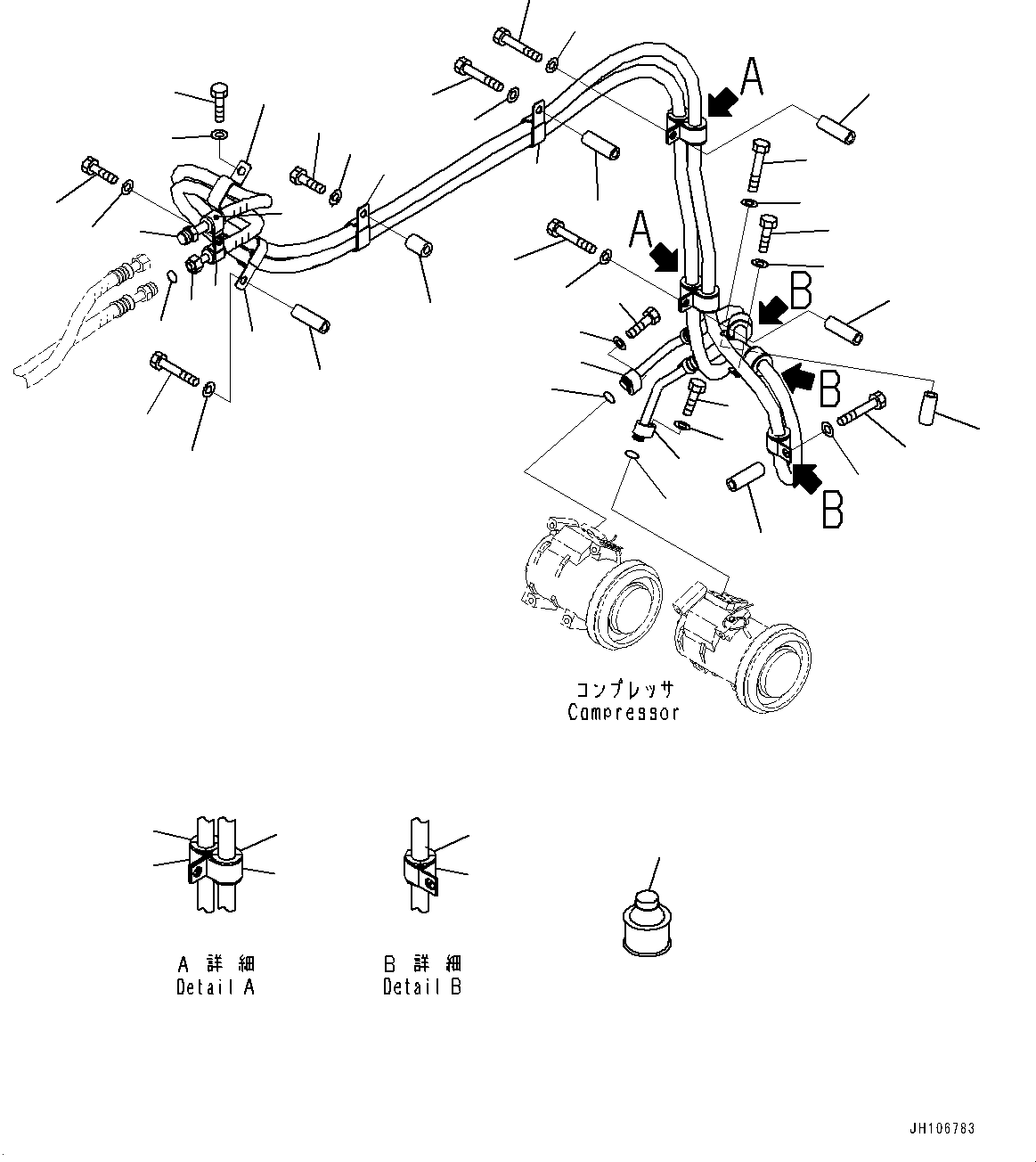 Шланг в сборе 2A2-979-2482 KOMATSU