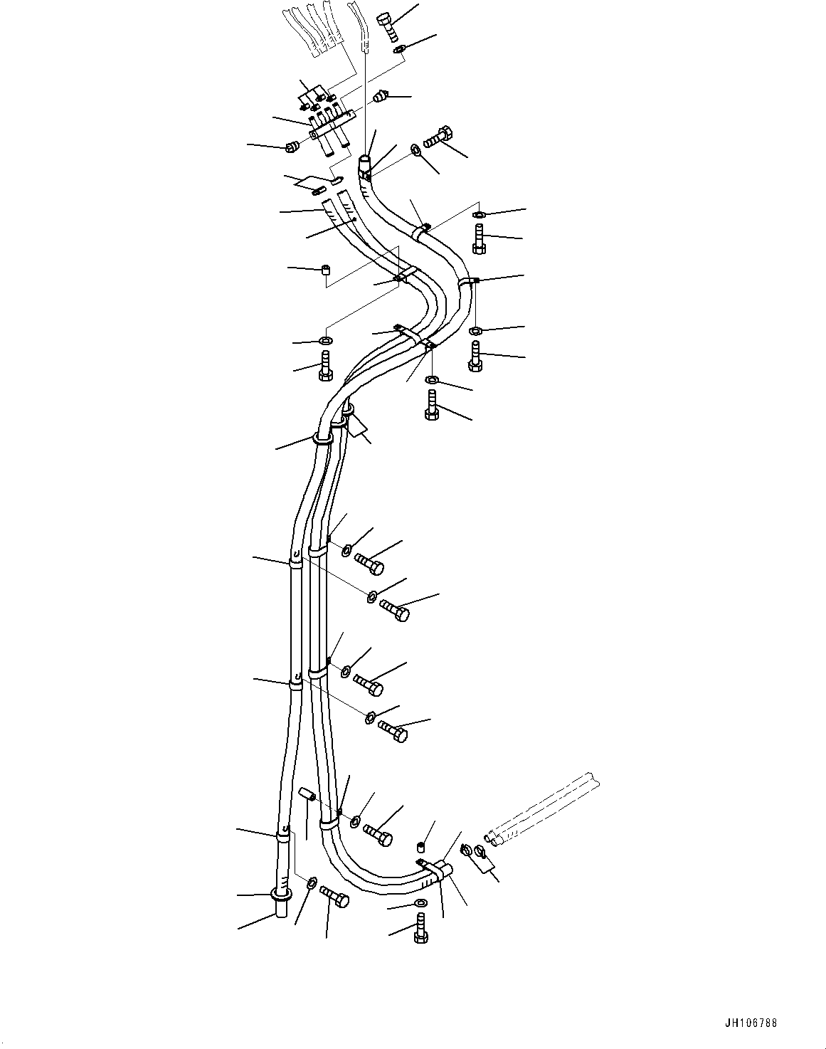 Шланг в сборе 2A2-979-2822 KOMATSU