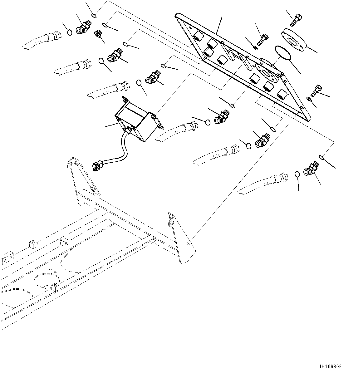 Коробка переключателей в сборе 2A2-98-21333 KOMATSU