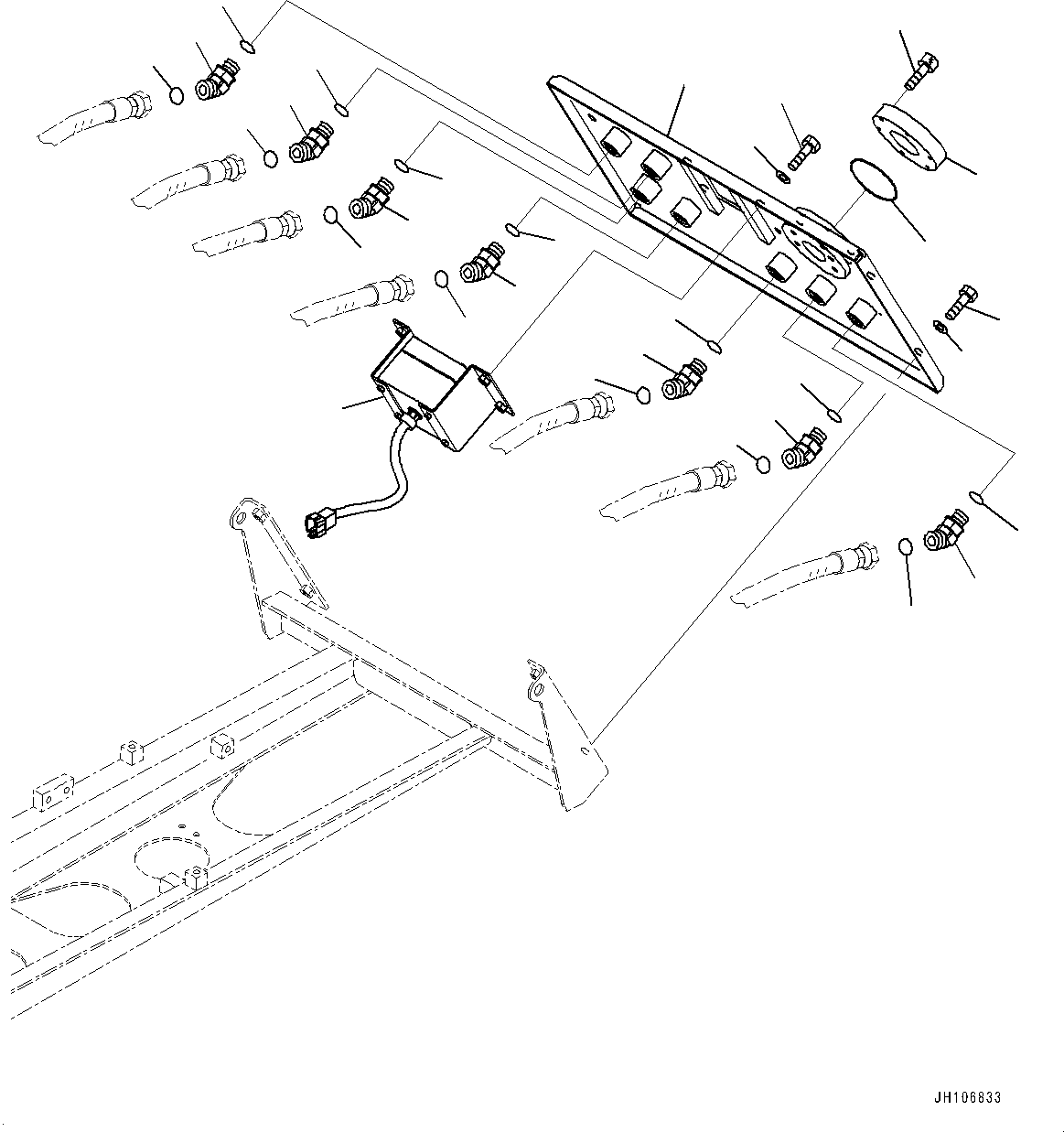 Коробка переключателей в сборе 2A2-98-21381 KOMATSU