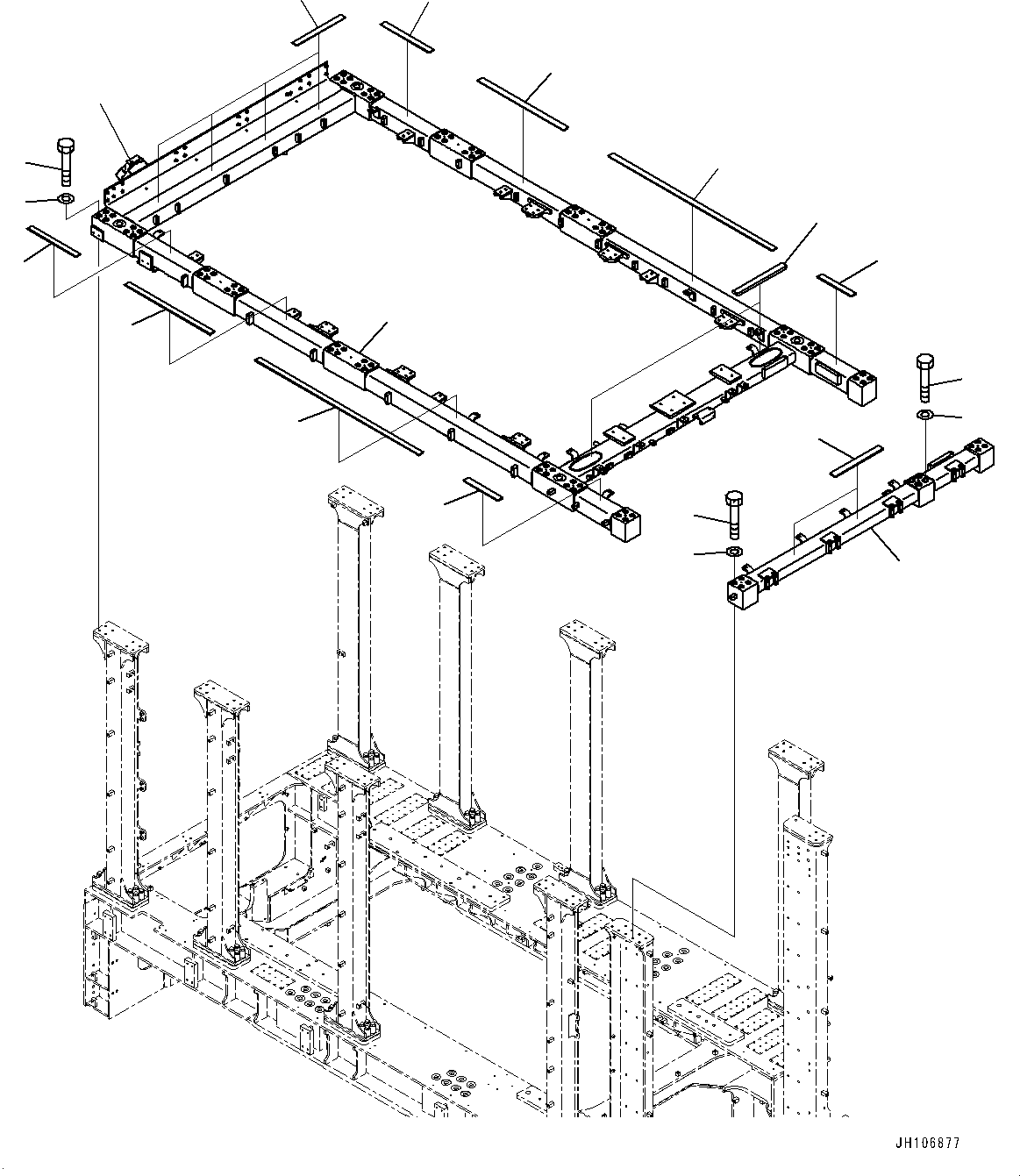 Кронштейн 2A2-54-21591 KOMATSU