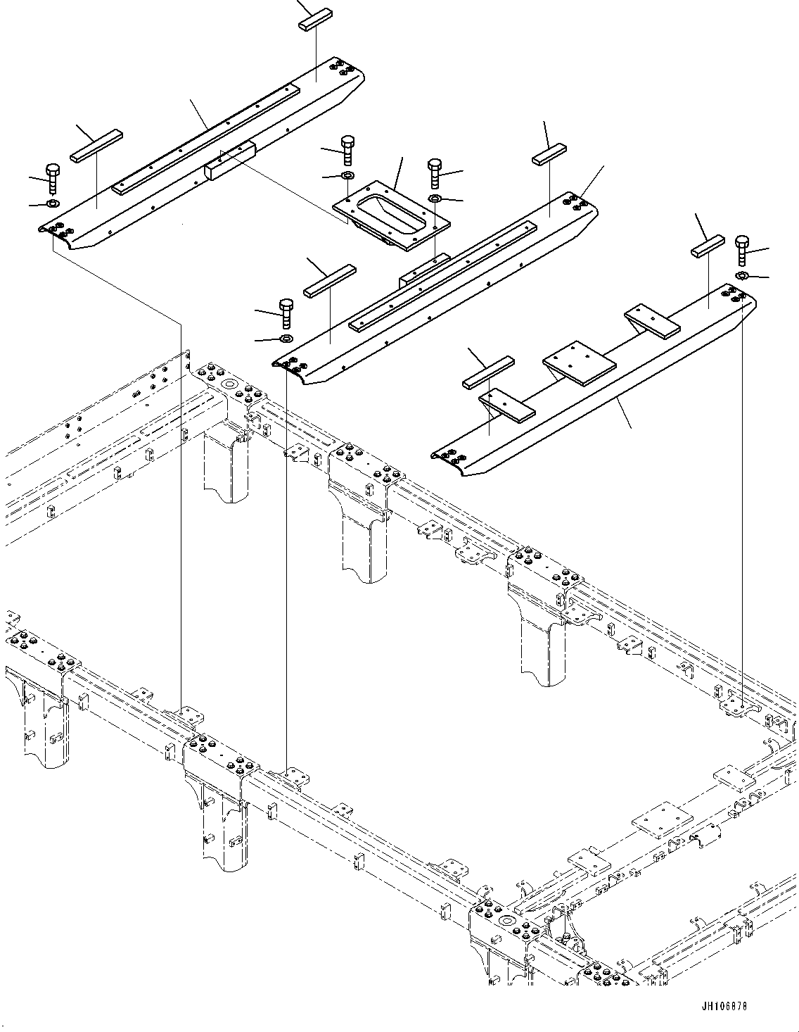 Кронштейн 2A2-54-21261 KOMATSU