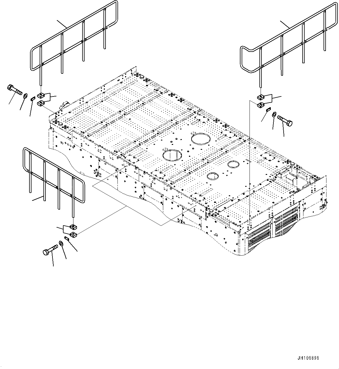 Поручень 2A2-55-26131 KOMATSU