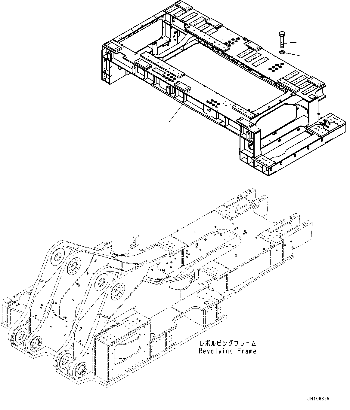 Рама 2A2-54-21115 KOMATSU