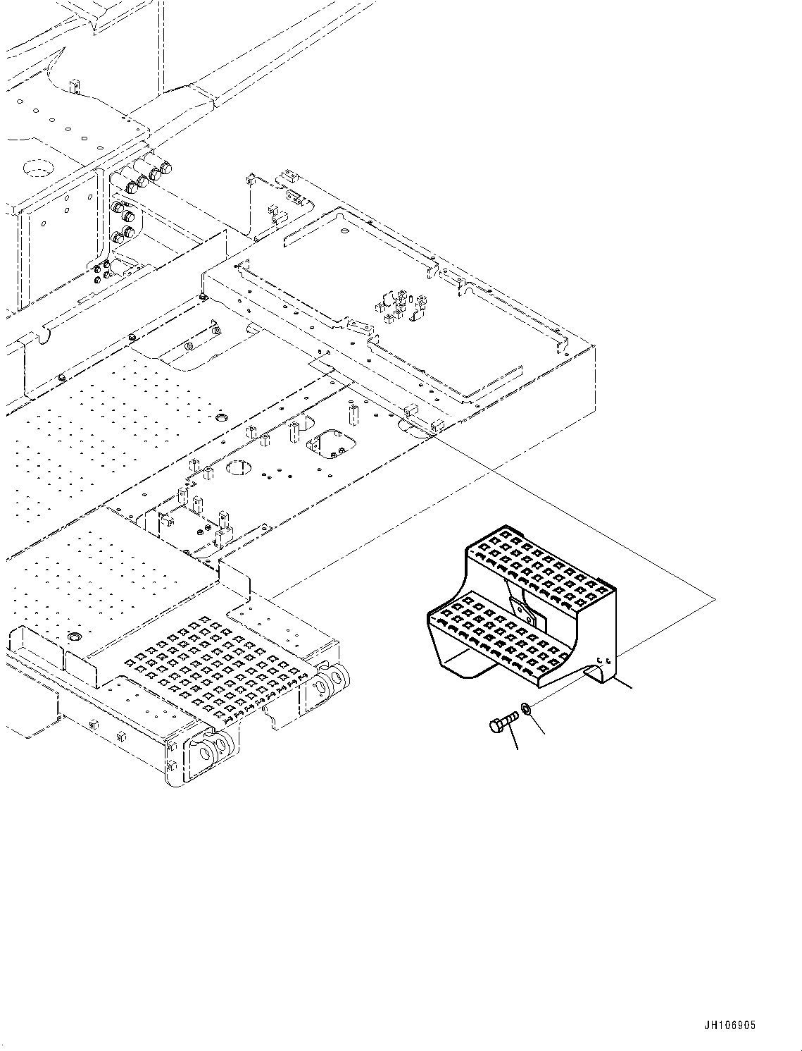 Подножка 2A2-55-23191 KOMATSU