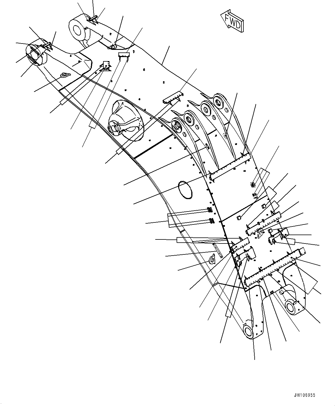 Седло сварное 2A2-70-22720 KOMATSU