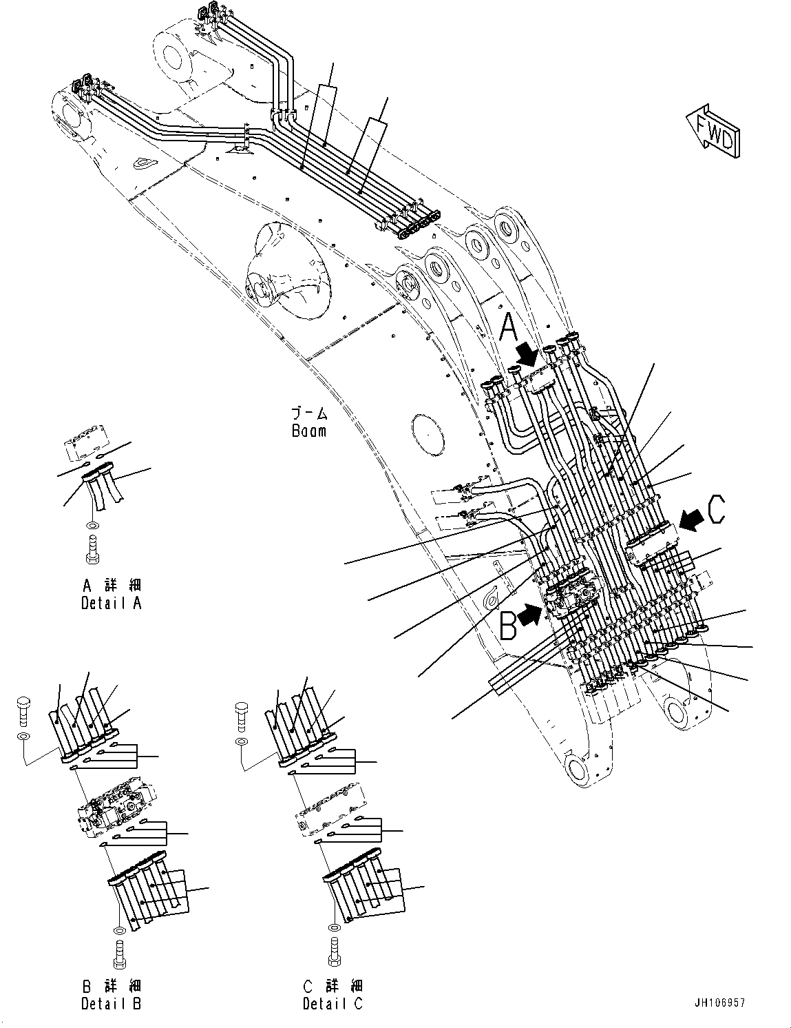 Трубка 2A2-70-29181 KOMATSU
