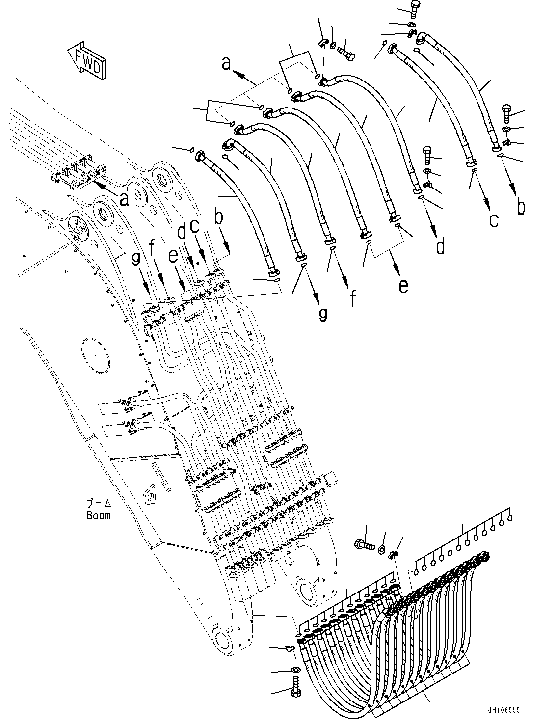 Шланг фланцевого типа 07083-C2035 KOMATSU