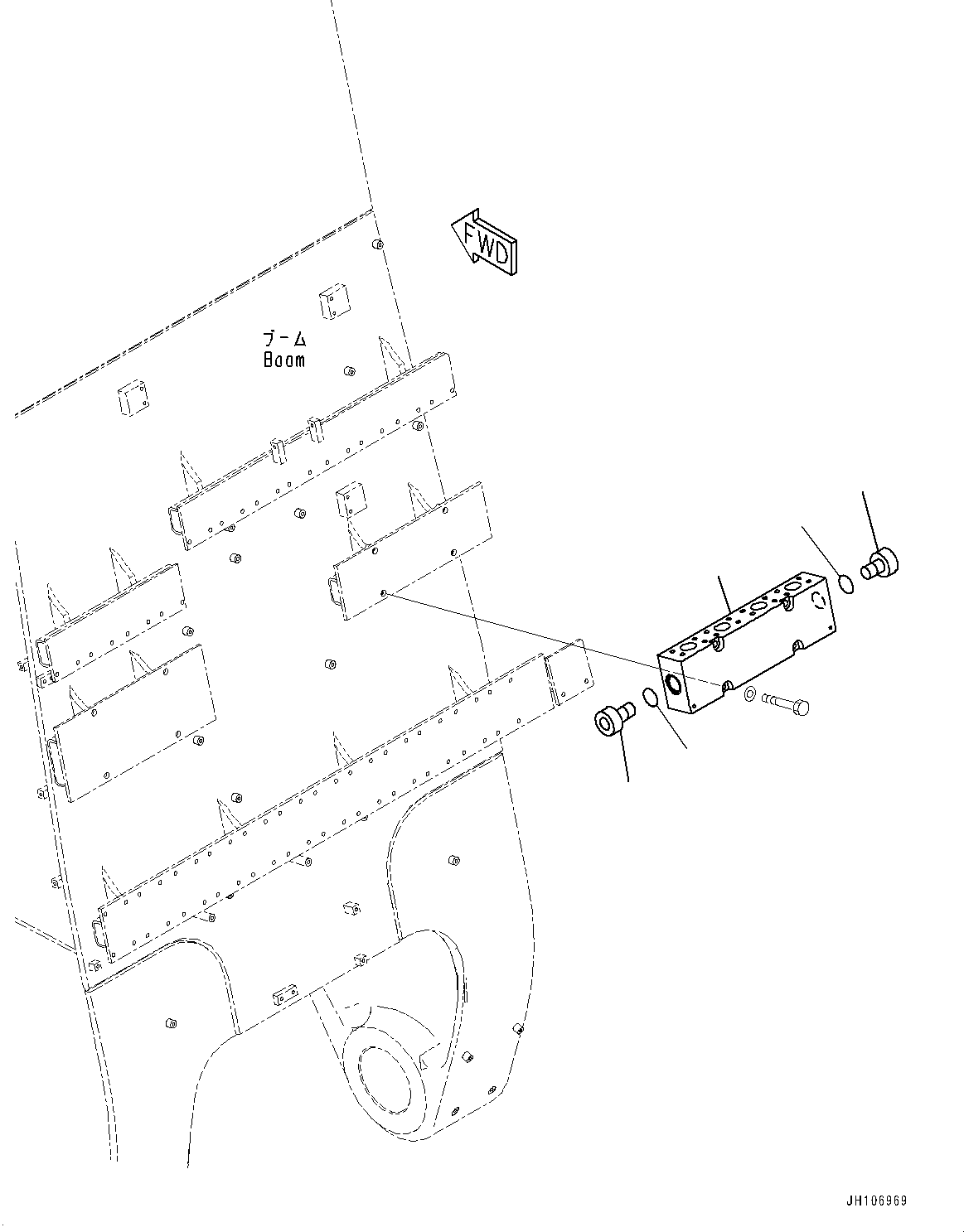Блок 2A2-70-29371 KOMATSU