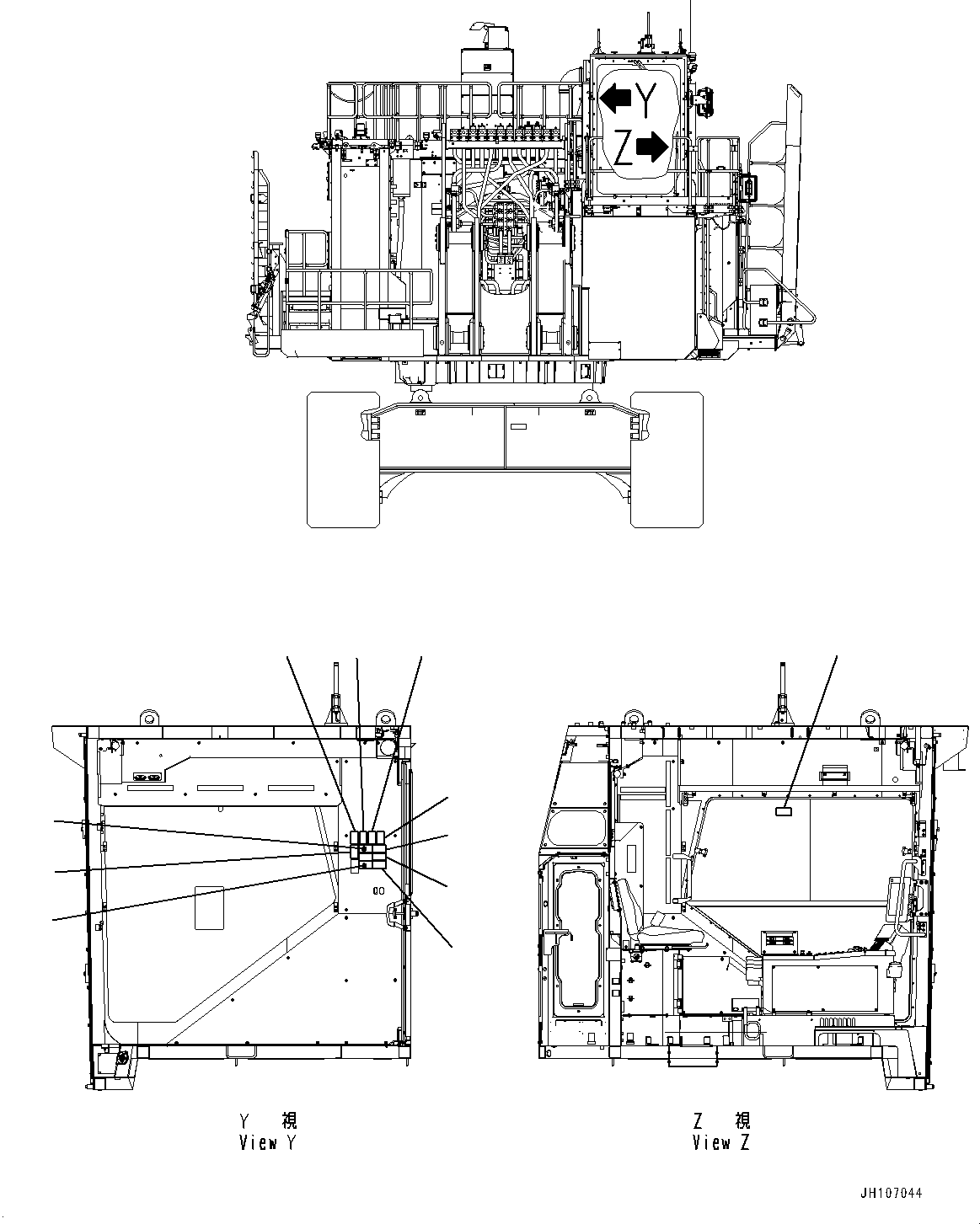 Plate, Notice, Hydraulic Oil DM518-662-98 KOMATSU