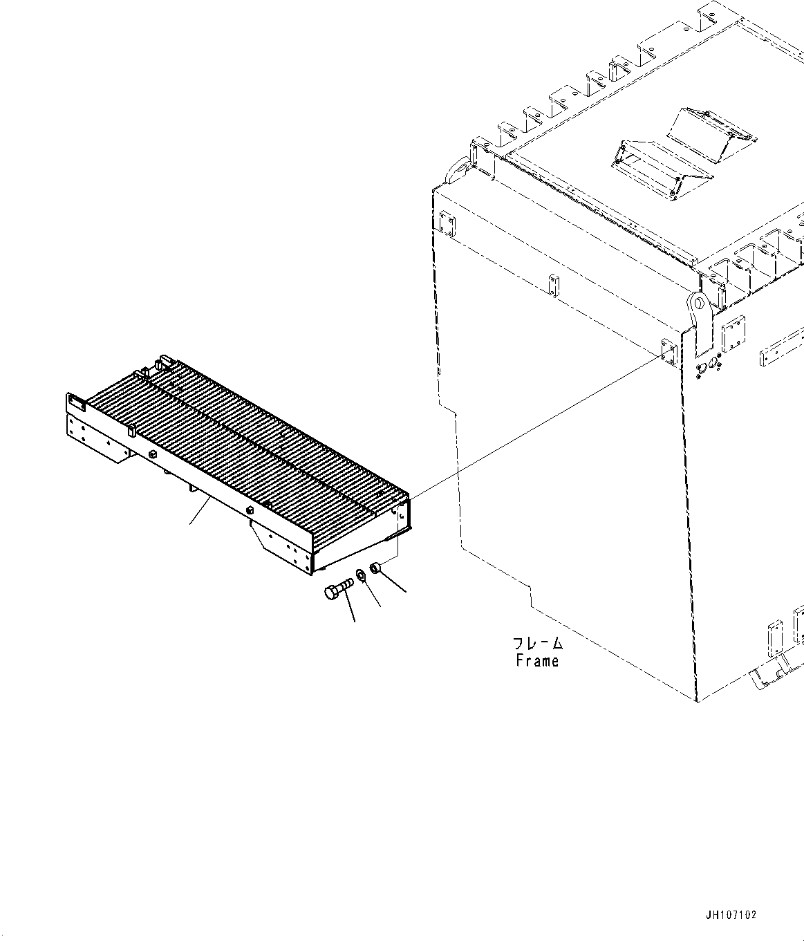 Подножка 2A2-54-27312 KOMATSU