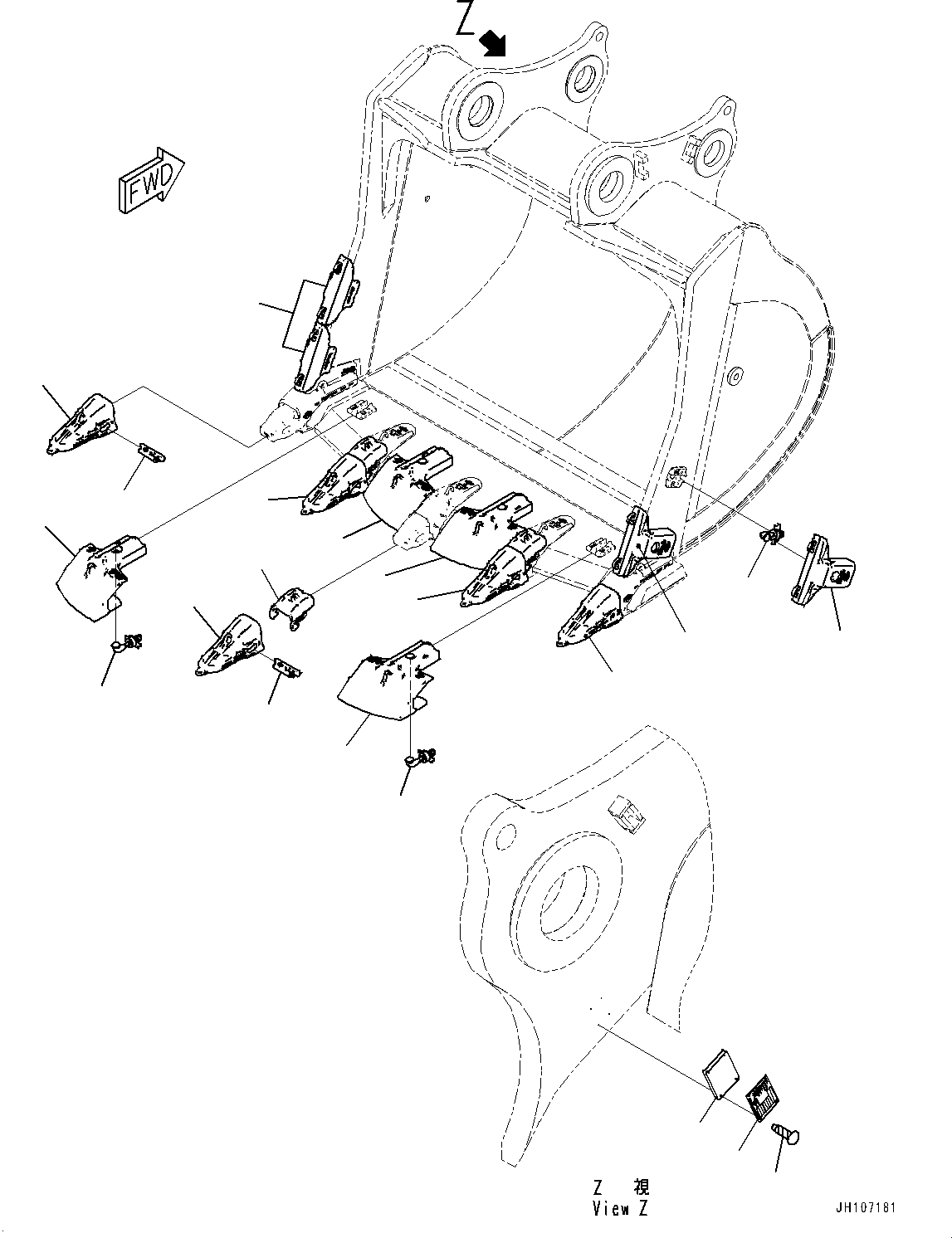 Палец в сборе DM951-372-40 KOMATSU