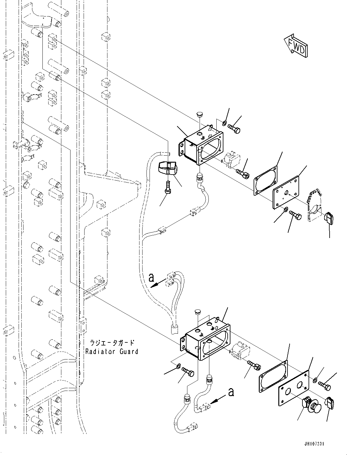 Коробка переключателей в сборе 2A2-06-21852 KOMATSU