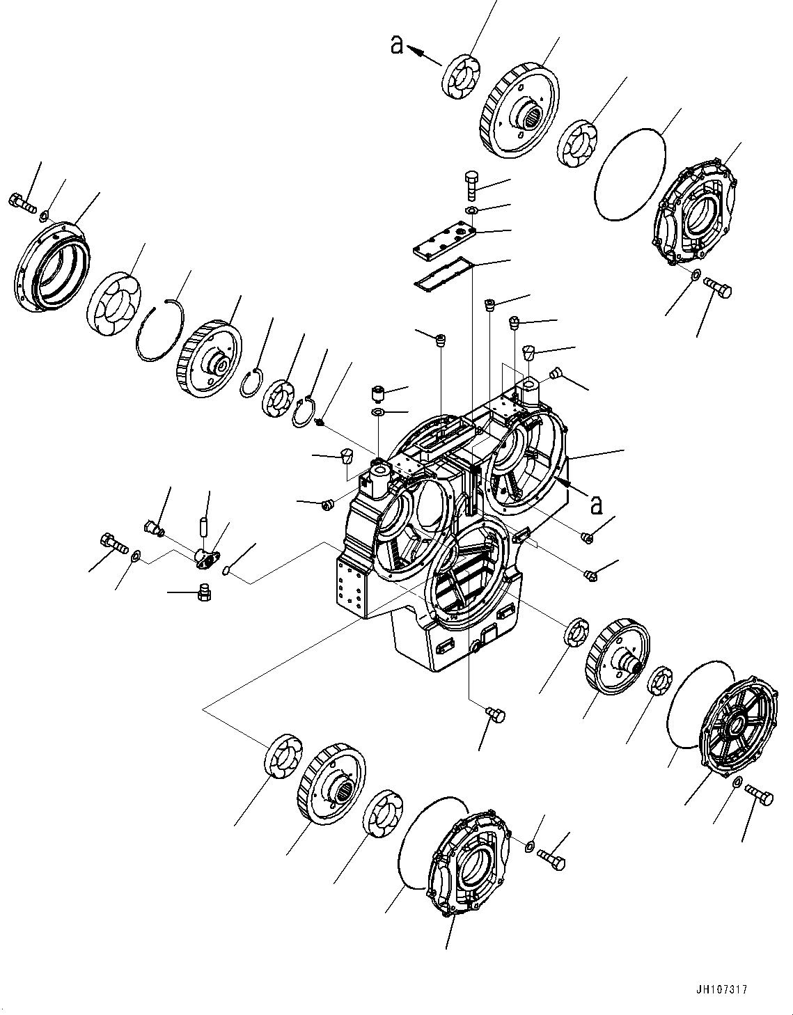 PTO Assembly 21T-38-00180 KOMATSU