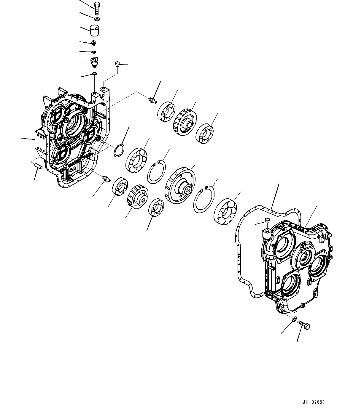 PTO Assembly 21N-38-00110 KOMATSU