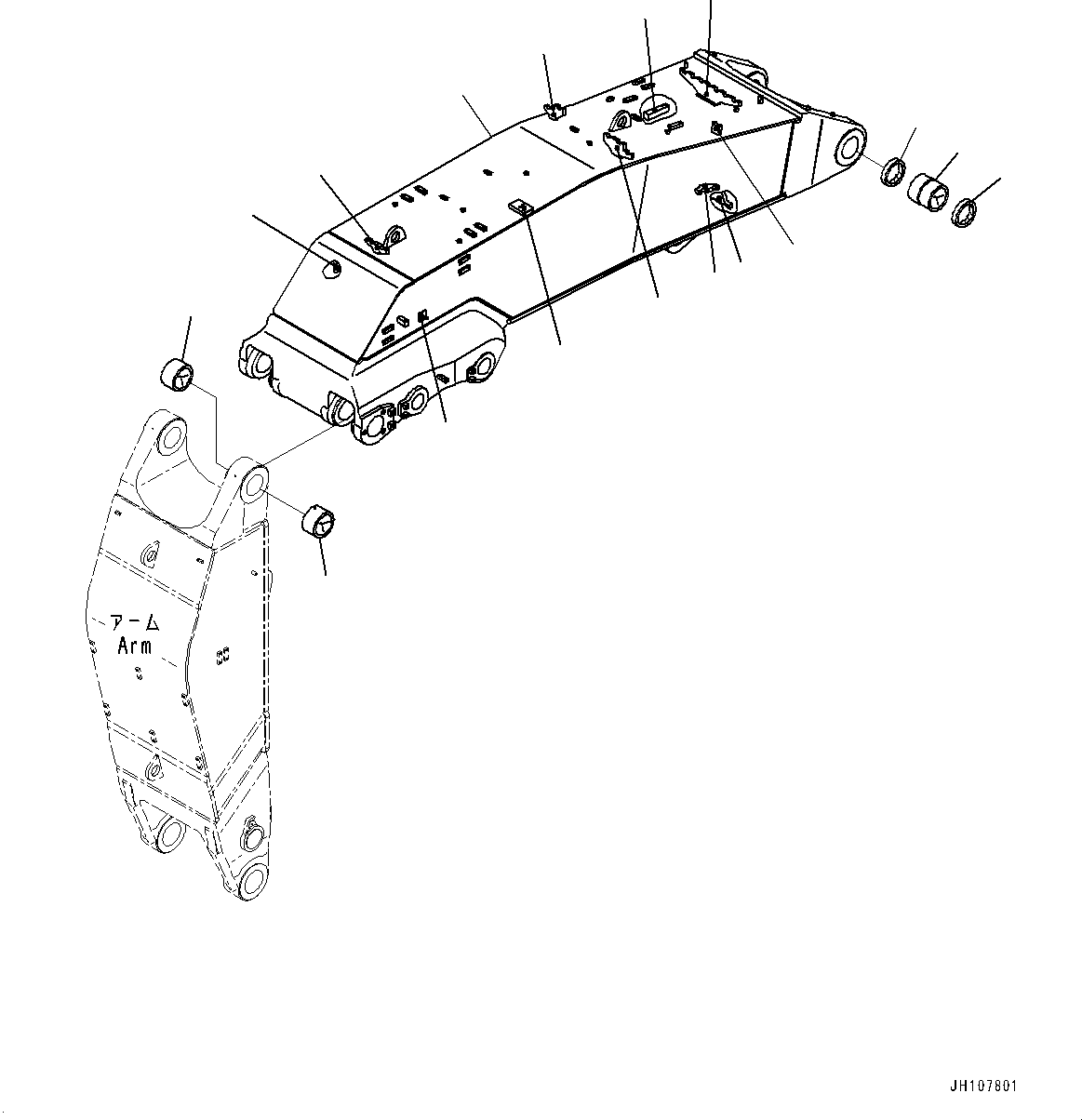 Стрела 21N-72-51330 KOMATSU