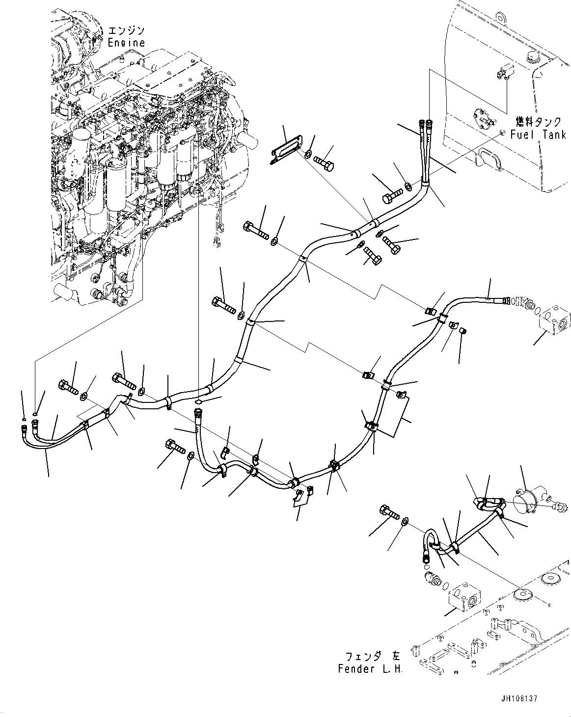 Кронштейн 195-911-9741 KOMATSU