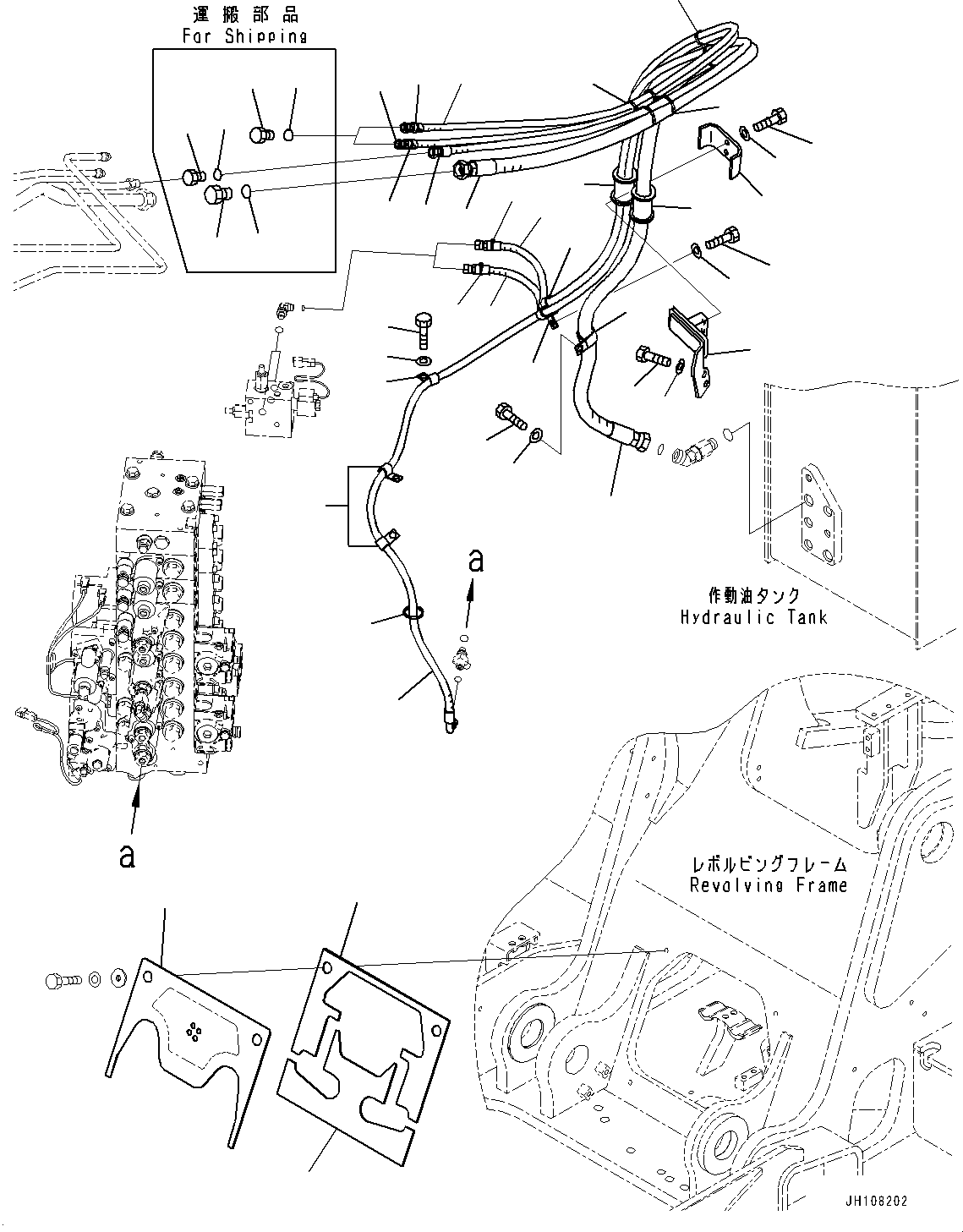 Шланг 22U-62-55510 KOMATSU