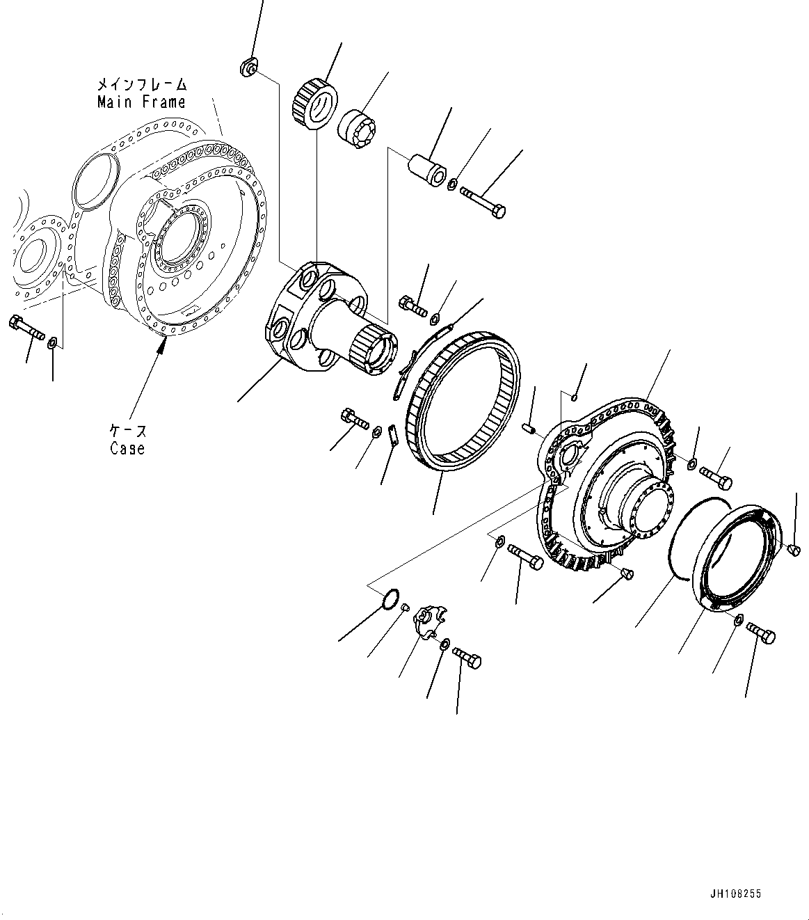 Бортовой редуктор в сборе 198-27-00634 KOMATSU