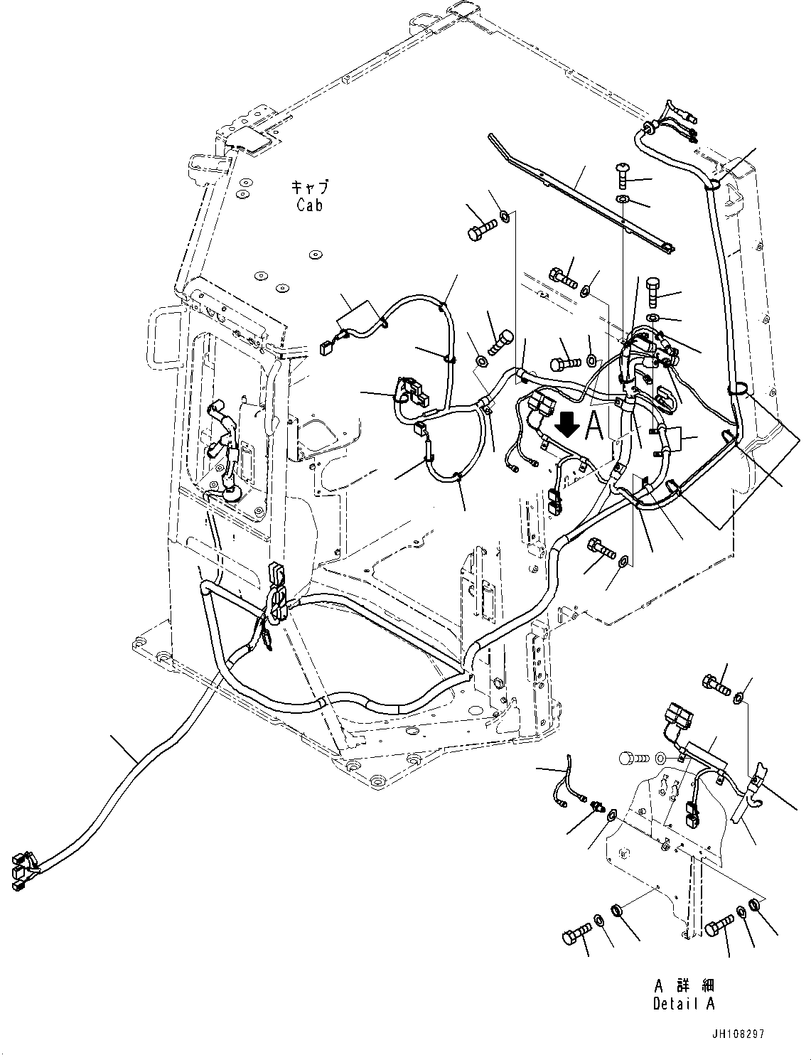 Жгут проводов 154-06-81170 KOMATSU