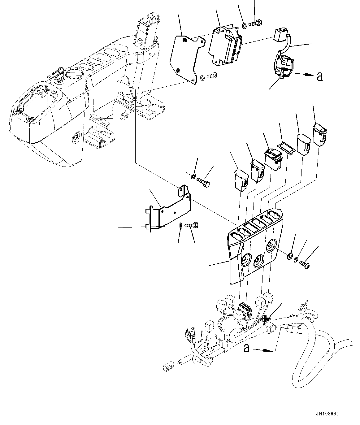 Выключатель 22B-06-37720 KOMATSU