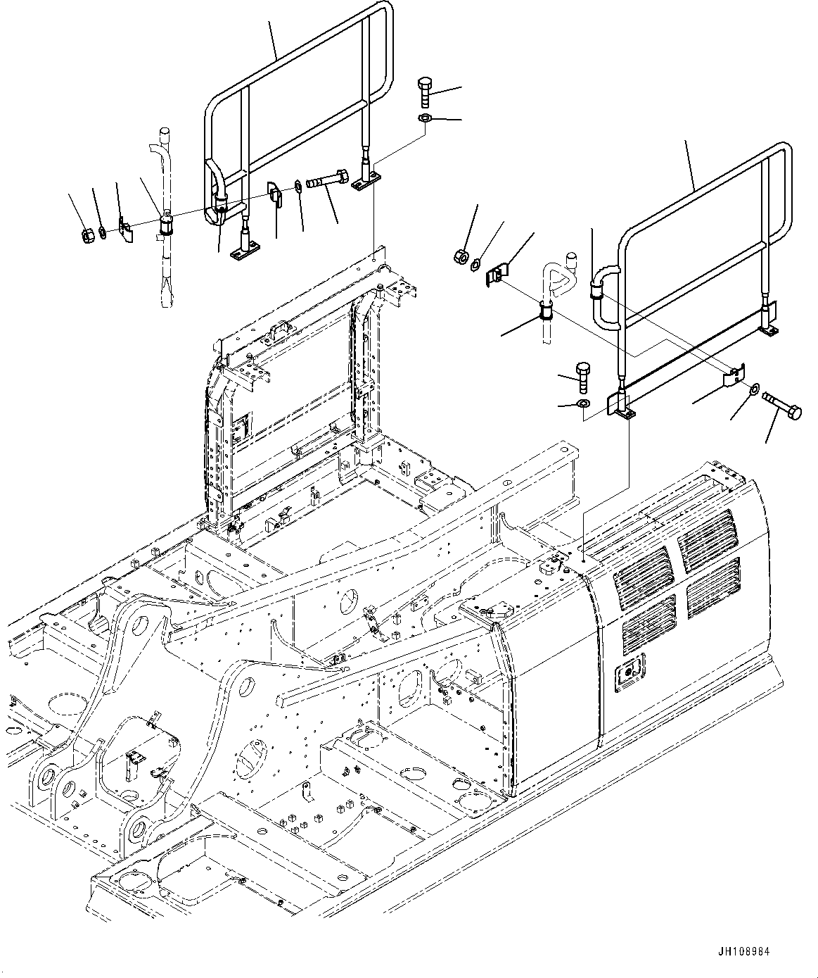 Поручень 2A6-54-81820 KOMATSU