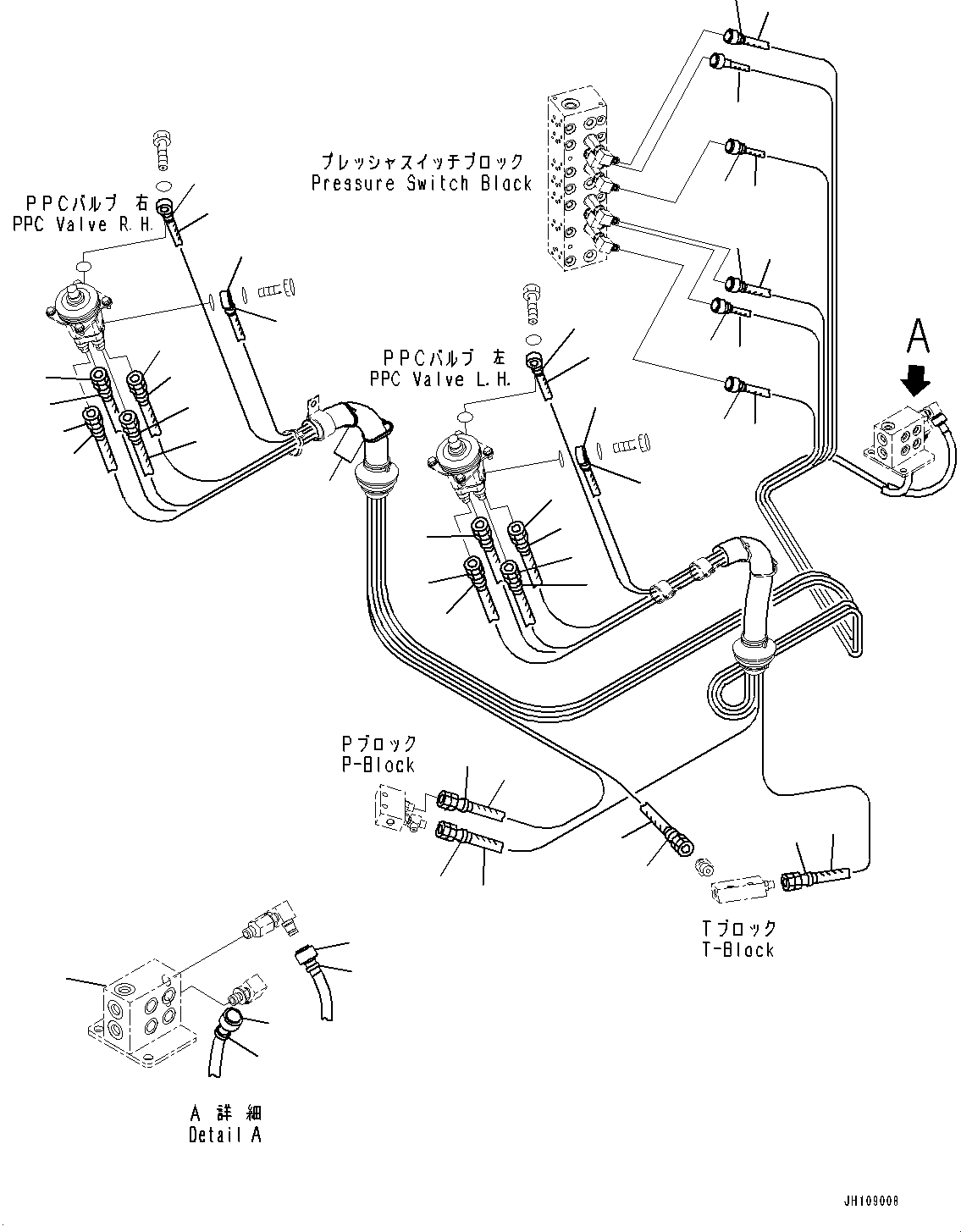 Block(Pressure Switch Block,Connecting Parts and Sensor) (2A5-62-26740) KOMATSU