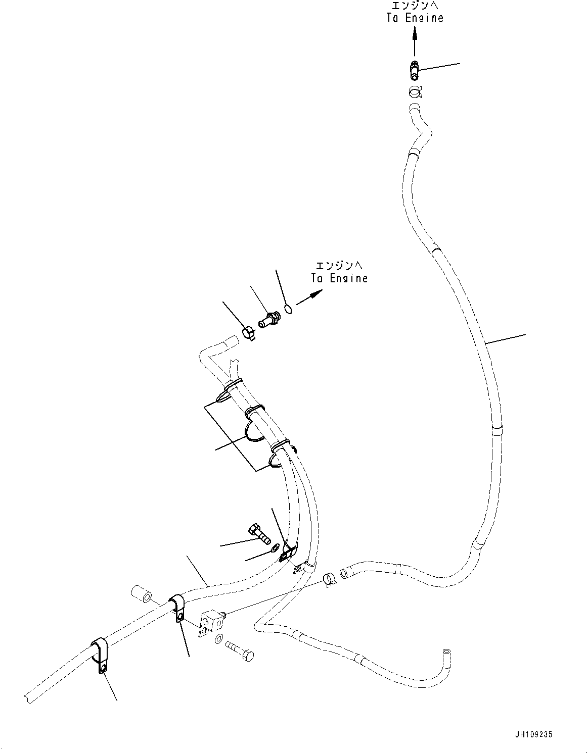 Шланг (кабина, трубопровод кондиционера) (20Y-979-7741) KOMATSU
